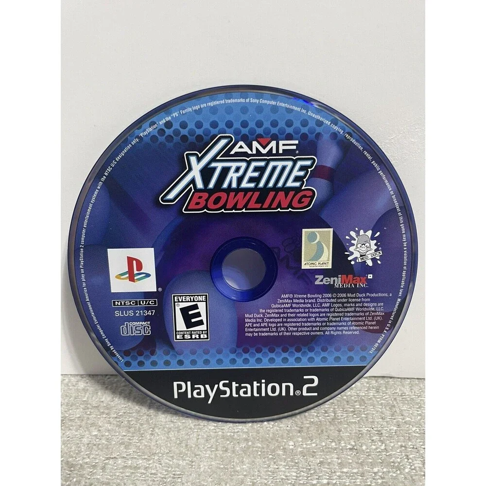 AMF Xtreme Bowling (Sony PlayStation 2, 2006 PS2) Disc Only